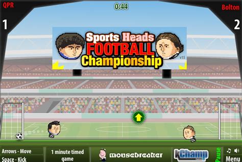 Sports Heads Football. Athletic big heads are ready for you with a football match this time. Lovely heads are going into a relentless struggle between them. Select the " 2 …